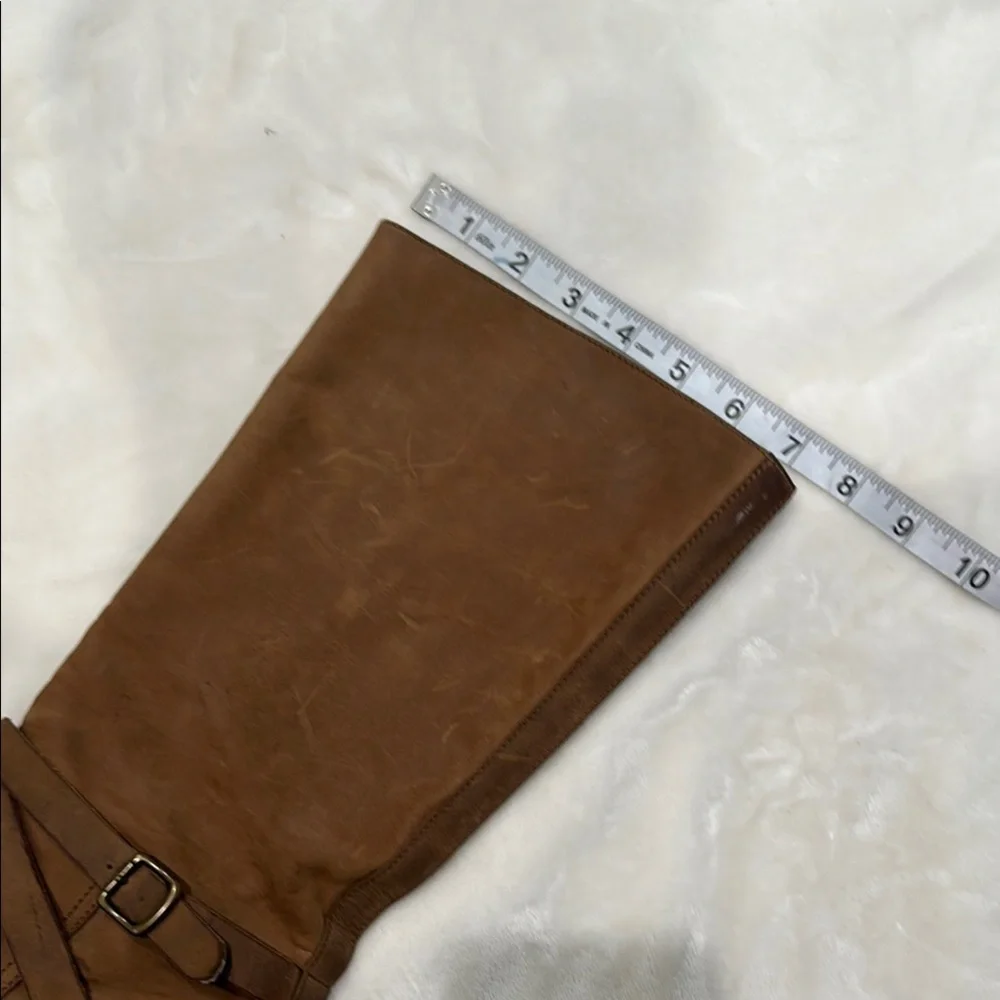 1937 Footwear Brown Over the Knee Suede Boots with Timeless Style